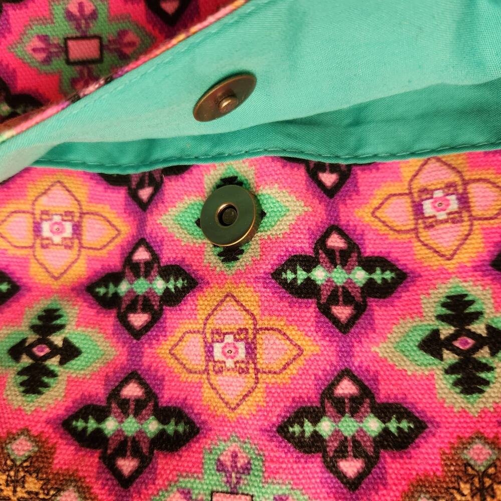 Mandala Crossover Handbag Multicolor Adjustable Strap Fabric - Picture 4 of 11